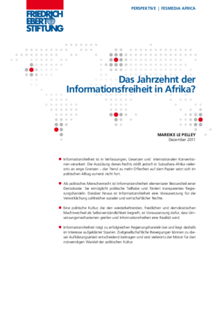 Das Jahrzehnt der Informationsfreiheit in Afrika?