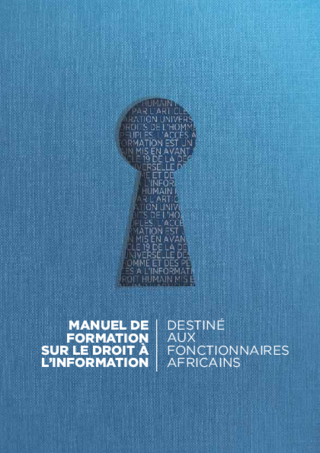 Manuel de formation sur le droit à l'information