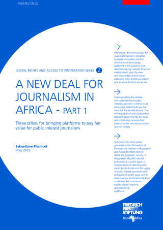  A new deal for journalism in Africa - Part 1