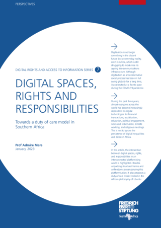 Digital spaces, rights and responsibilities