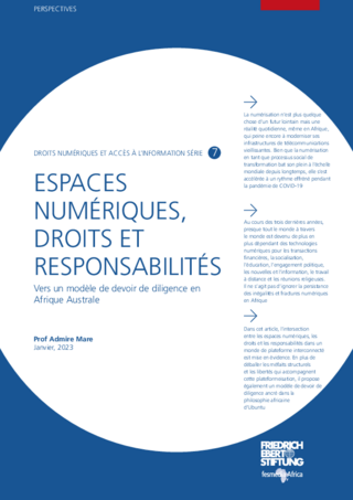 Espaces numériques, droits et responsabilités